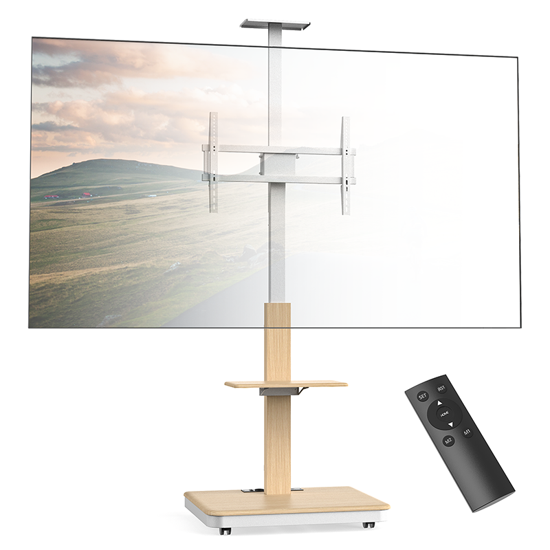 XTRARM TV Stander Elite hvid/bøg elektrisk justerbar