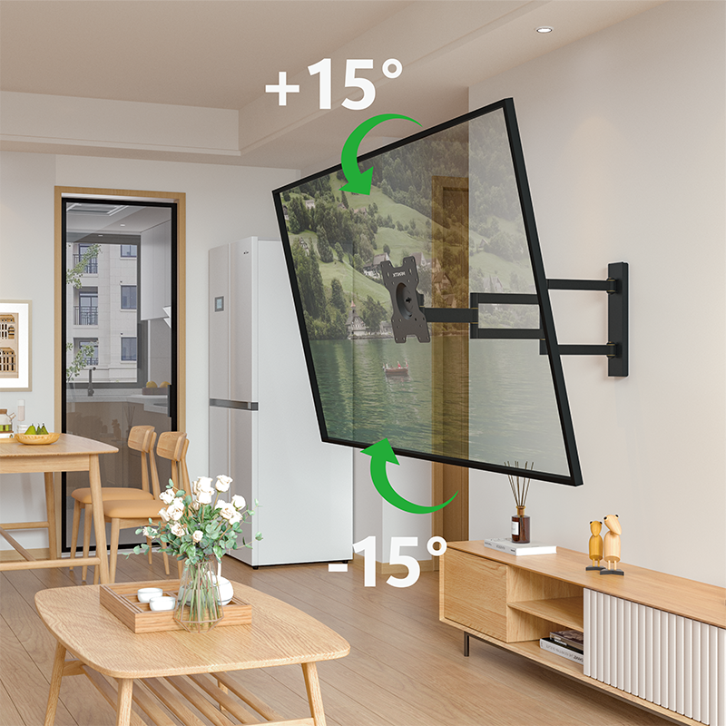 XTRARM Axis XL Sort Drejeligt 70 cm TV vægbeslag