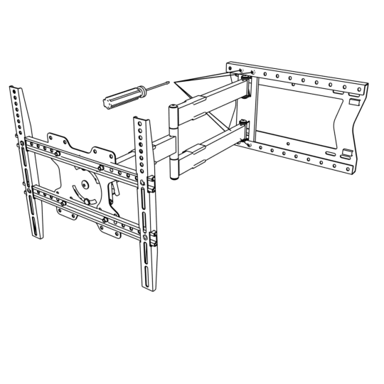 XTRARM Tantal 80 cm Flex 400 TV ophæng hvid