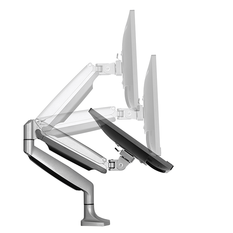 DQ Monitor arm NIKA Alu - med gasfjeder - tvophaeng.dk