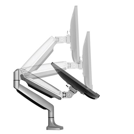 DQ Monitor arm NIKA Alu - med gasfjeder - tvophaeng.dk