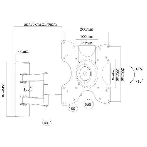 DQ Rotate Triple L Black - tvophaeng.dk