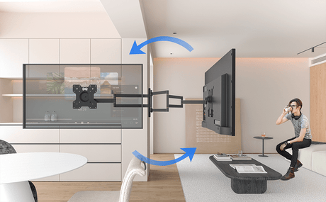 DQ Rotate XL Sort 108,5 cm TV Ophæng - tvophaeng.dk
