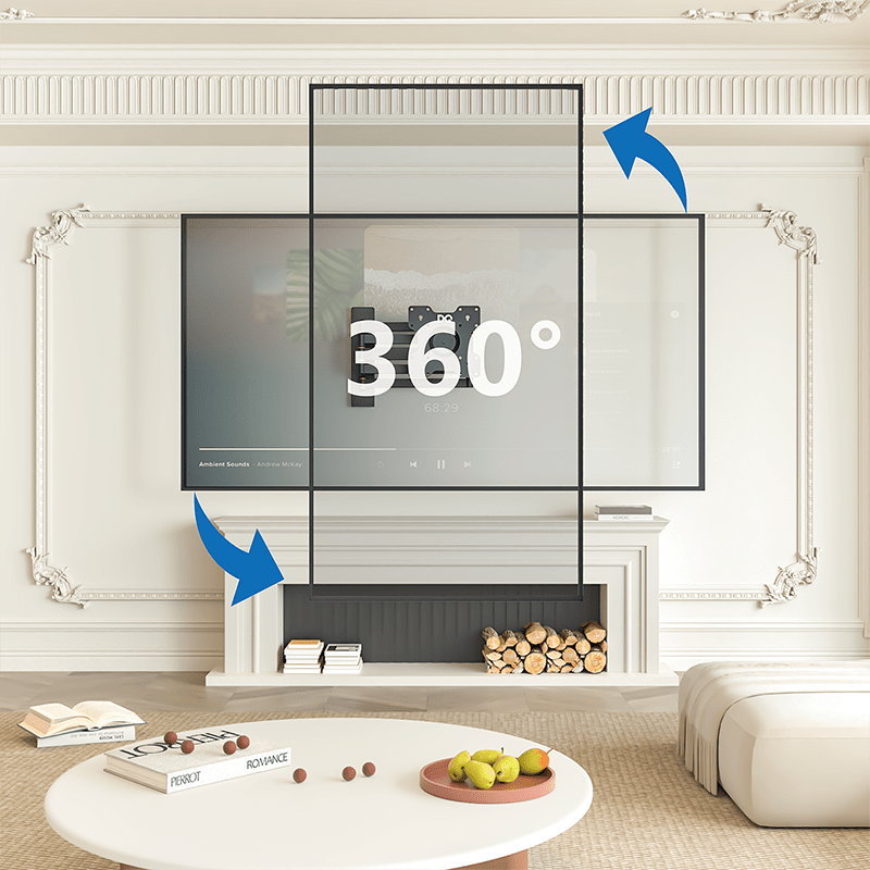 DQ Rotate XL Sort 108,5 cm TV Ophæng - tvophaeng.dk