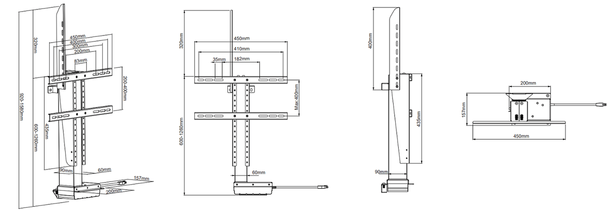 DQ TV lift Ares 660 S - tvophaeng.dk