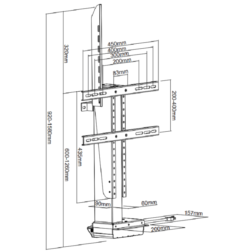 DQ TV lift Ares 660 S - tvophaeng.dk