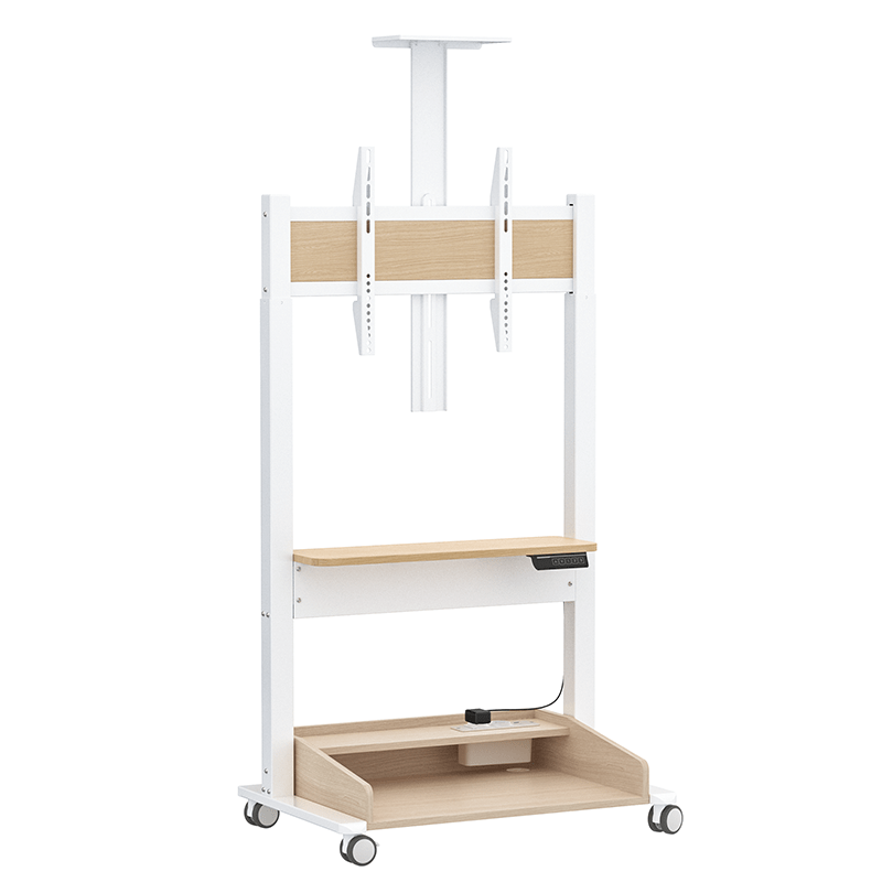 DQ Wall - Support TV Stander Zelos hvid elektrisk justerbar - tvophaeng.dk