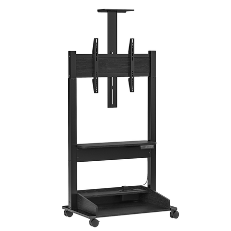 DQ Wall - Support TV Stander Zelos sort elektrisk justerbar - tvophaeng.dk