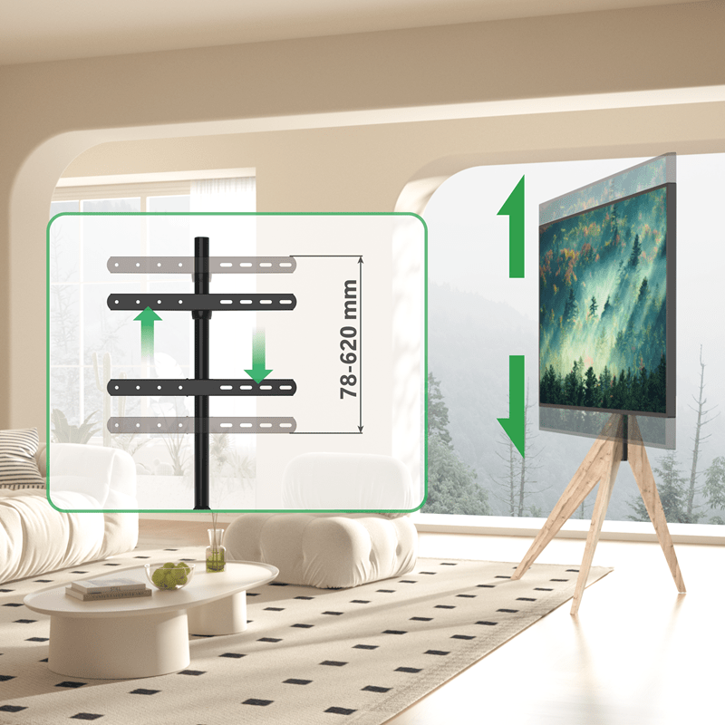 XTRARM Argo TV Stativ gråeg - tvophaeng.dk
