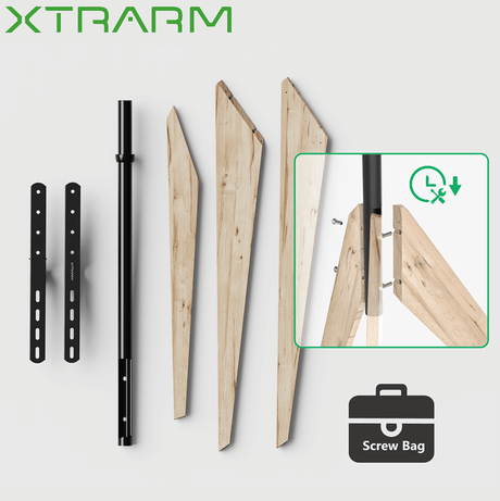 XTRARM Argo TV Stativ gråeg - tvophaeng.dk