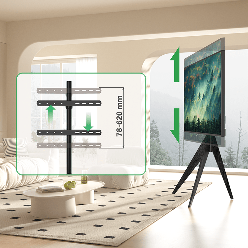 XTRARM Argo TV Stativ sort - tvophaeng.dk