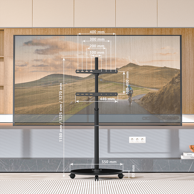 XTRARM Arius TV Stativ sort - tvophaeng.dk