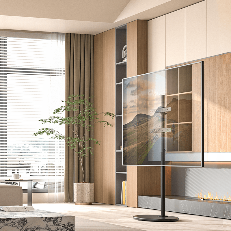 XTRARM Arius TV Stativ sort Oval fod - tvophaeng.dk