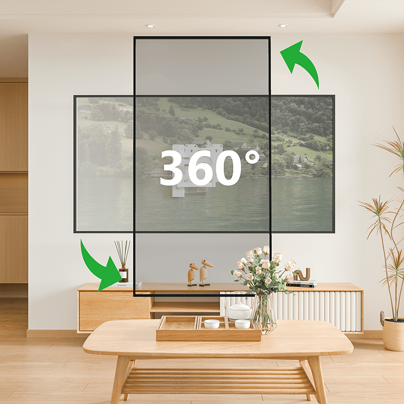 XTRARM Axis XL Hvid Drejeligt 70 cm TV vægbeslag - tvophaeng.dk