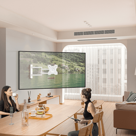 XTRARM Axis XL Hvid Drejeligt 70 cm TV vægbeslag - tvophaeng.dk