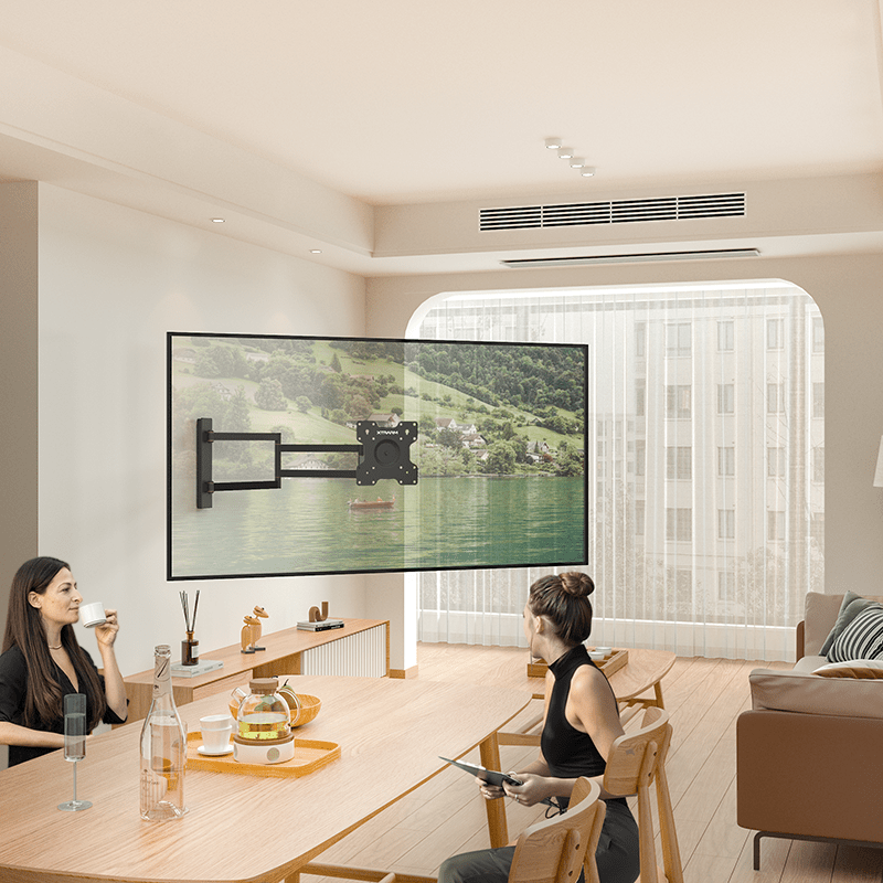 XTRARM Axis XL Rotate Sort Drejeligt 108,5 cm TV vægbeslag - tvophaeng.dk