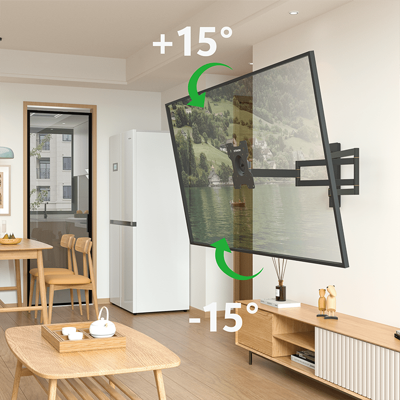 XTRARM Axis XL Rotate Sort Drejeligt 108,5 cm TV vægbeslag - tvophaeng.dk