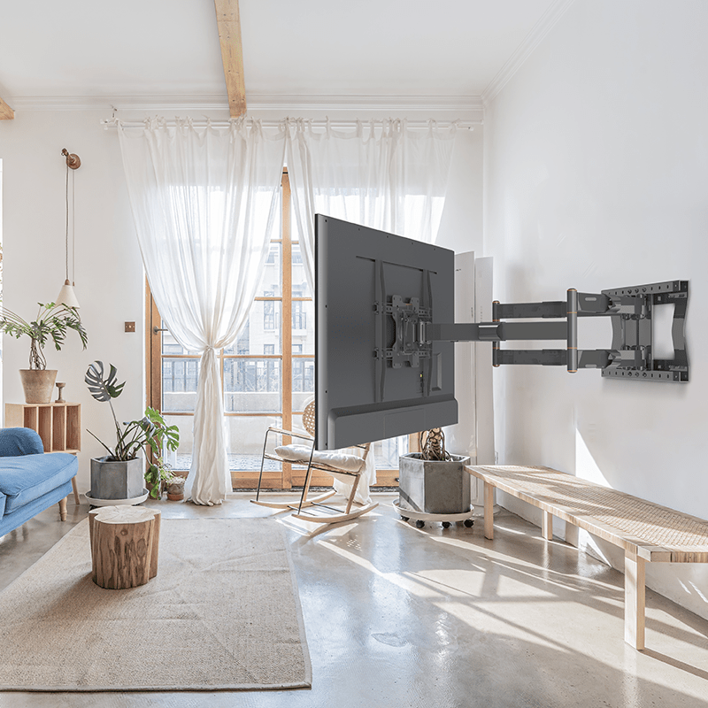 XTRARM Cratos 100 cm Rotate 400 TV ophæng sort - OUTLET - tvophaeng.dk