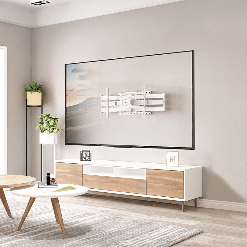 XTRARM Cratos 100 cm Rotate 600 TV ophæng hvid - tvophaeng.dk