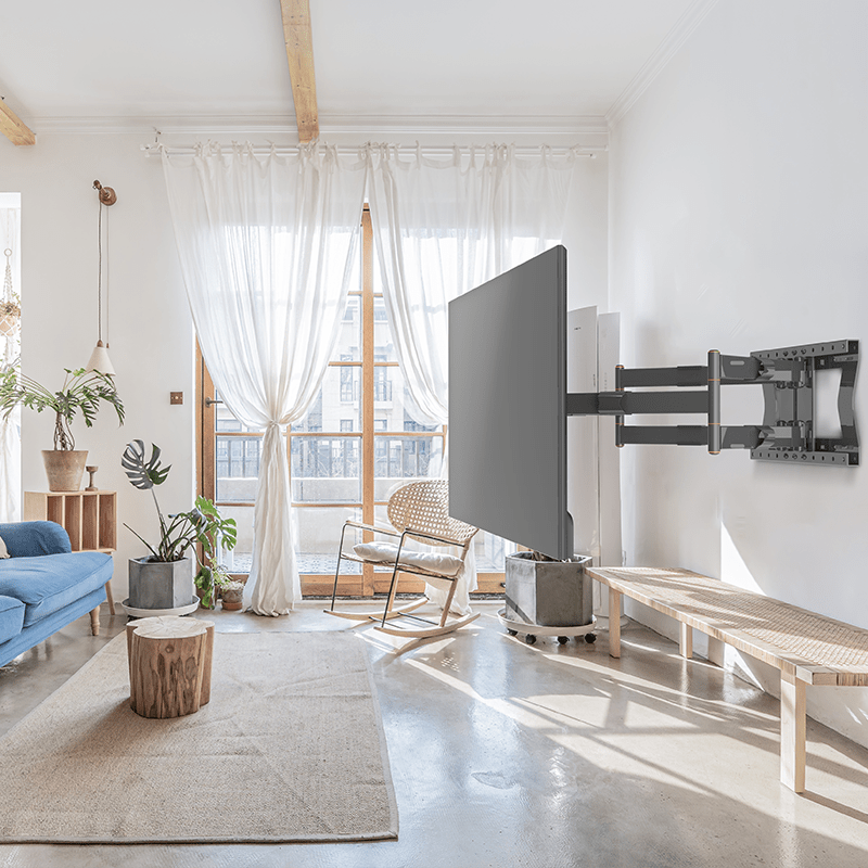 XTRARM Cratos 100 cm Rotate 600 TV ophæng sort - tvophaeng.dk