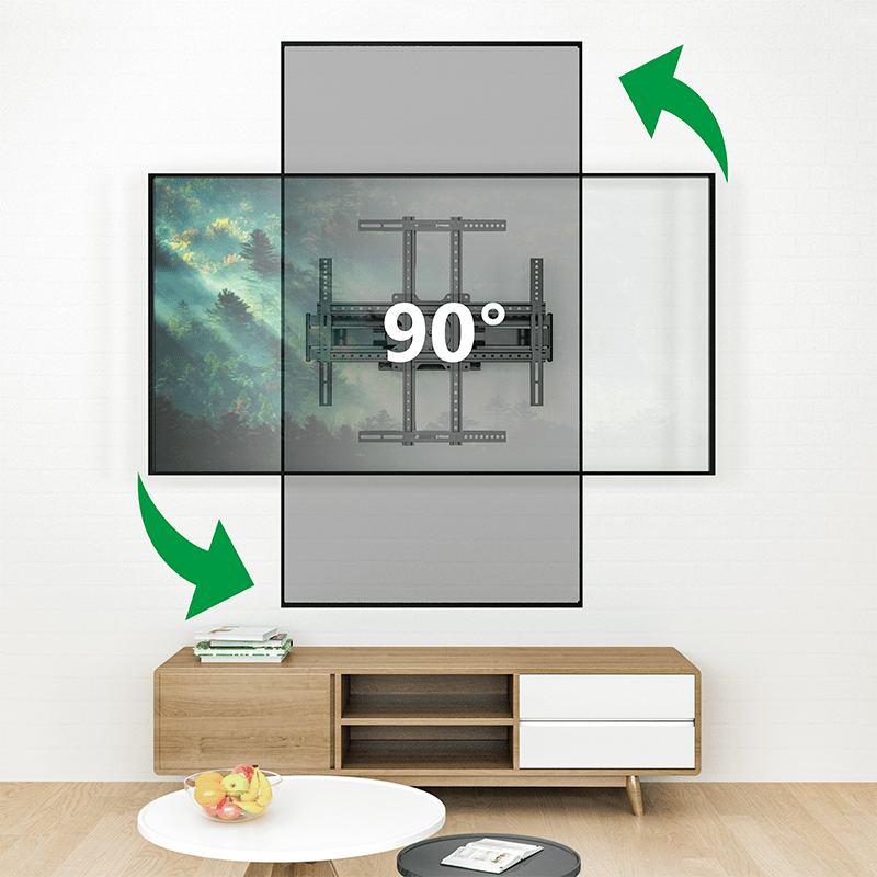 XTRARM Cratos 80 cm Rotate 600 TV ophæng sort - tvophaeng.dk