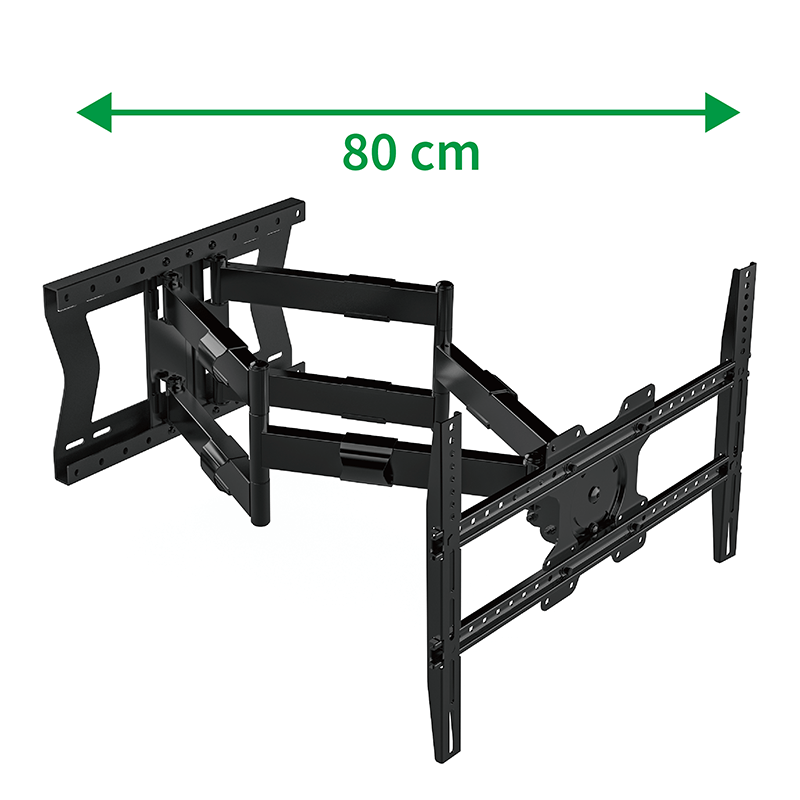 XTRARM Cratos 80 cm Rotate 600 TV ophæng sort - tvophaeng.dk