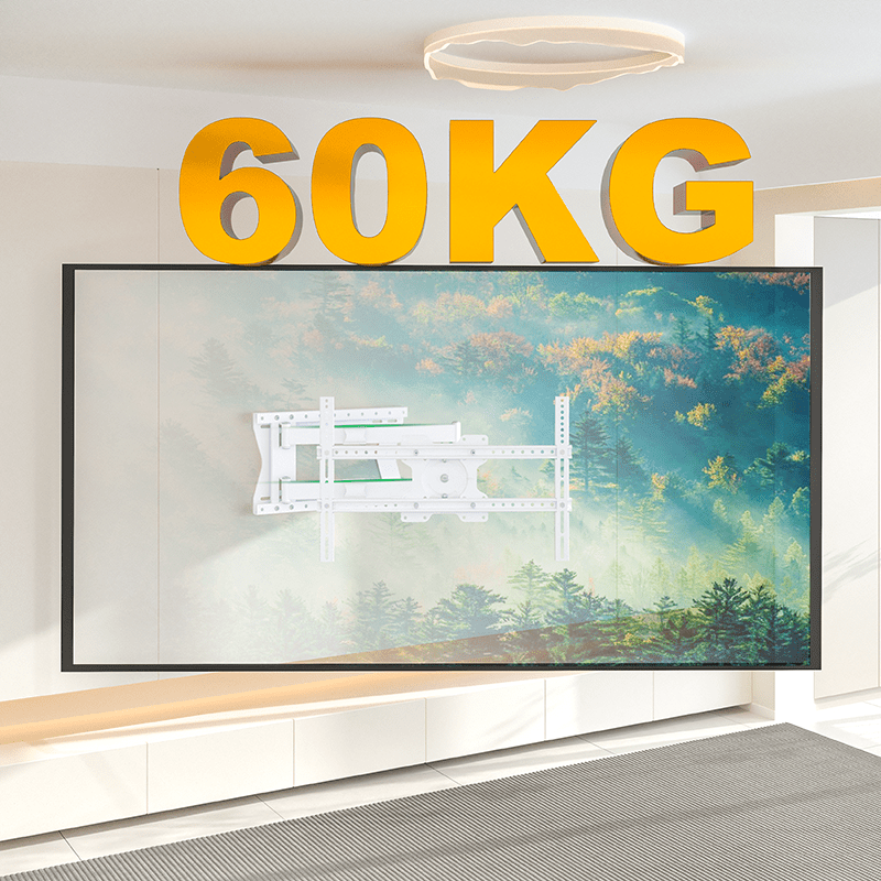 XTRARM Crius 100 cm Rotate 600 TV ophæng hvid - tvophaeng.dk