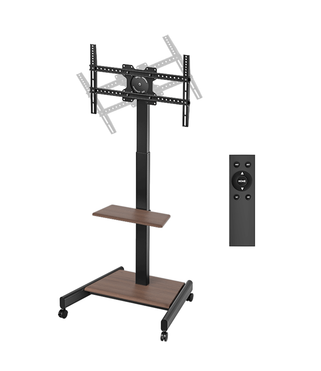 XTRARM Elektrisk TV stander Elevate Valnød - tvophaeng.dk