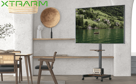 XTRARM Elektrisk TV stander Elevate Valnød - tvophaeng.dk