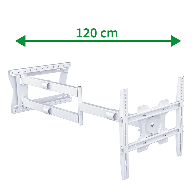 XTRARM Ferrom 120 cm Rotate 400 TV ophæng hvid - tvophaeng.dk