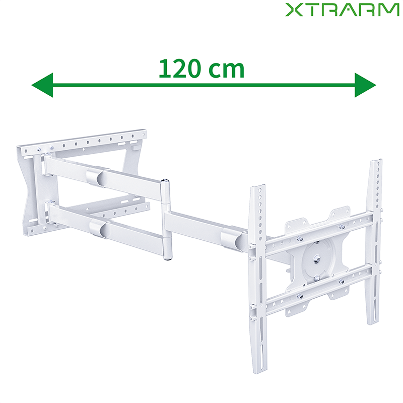 XTRARM Ferrom 120 cm Rotate 400 TV ophæng hvid - tvophaeng.dk