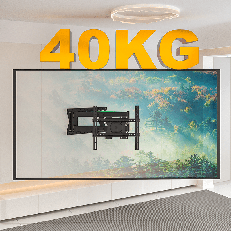 XTRARM Ferrom 120 cm Rotate 400 TV ophæng sort - tvophaeng.dk