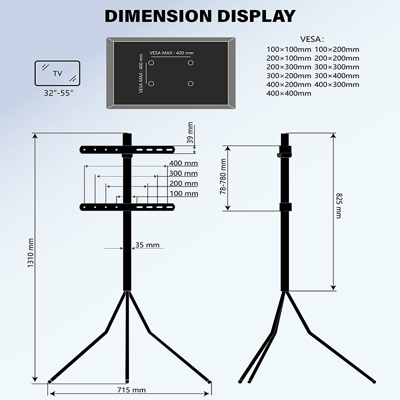 XTRARM Juno Tripod TV Stativ - tvophaeng.dk