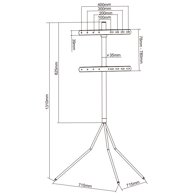 XTRARM Juno Tripod TV Stativ - tvophaeng.dk