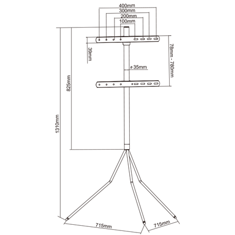 XTRARM Juno Tripod TV Stativ - tvophaeng.dk