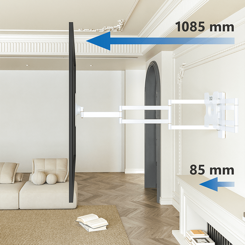 XTRARM Rotate XL Hvid 98,5cm TV Ophæng - tvophaeng.dk