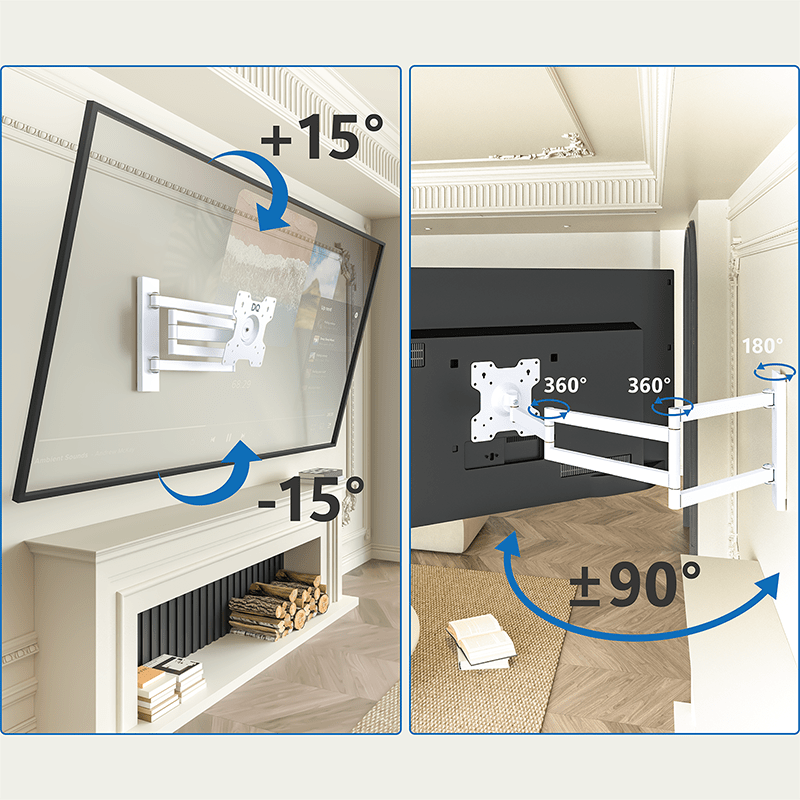 XTRARM Rotate XL Hvid 98,5cm TV Ophæng - tvophaeng.dk