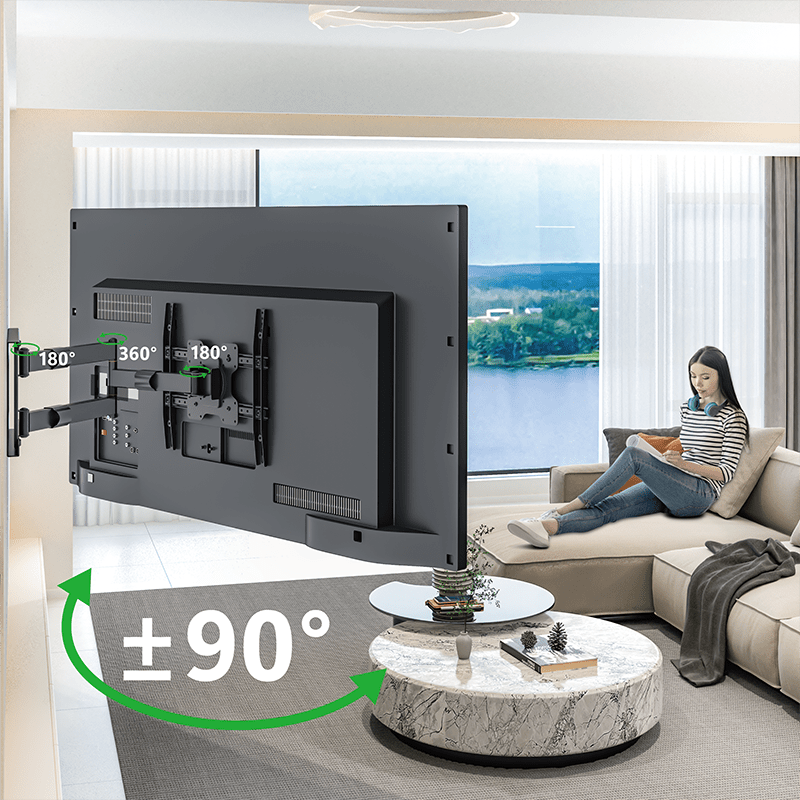 XTRARM Tantal 80 cm Fixed 400 TV ophæng sort - tvophaeng.dk