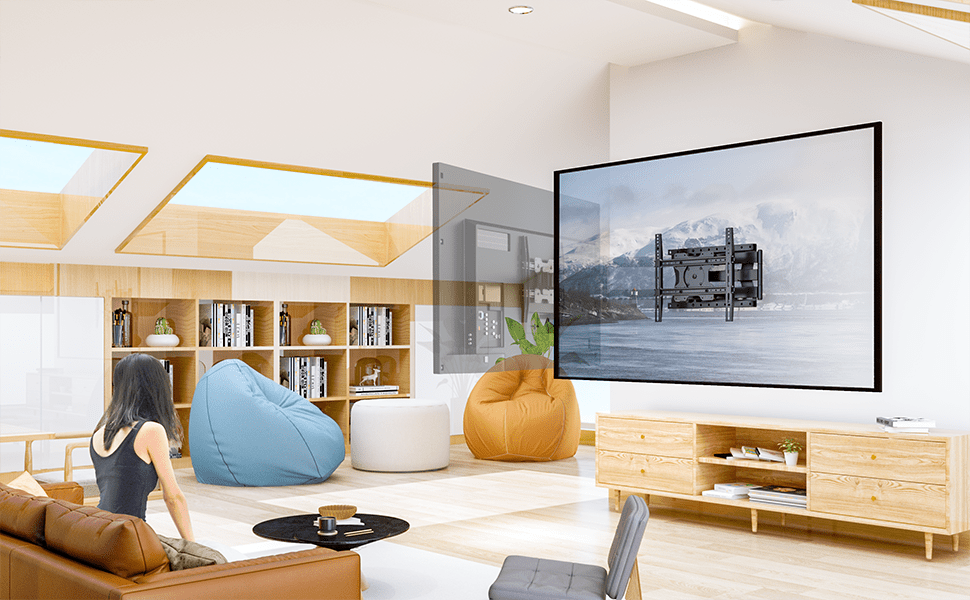 XTRARM Tantal 80 cm Fixed 400 TV ophæng sort - tvophaeng.dk