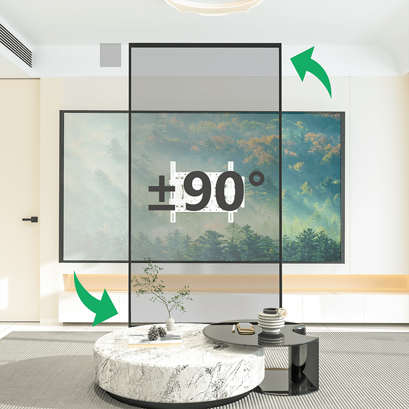 XTRARM Tantal 80 cm Flex 400 TV ophæng hvid - tvophaeng.dk