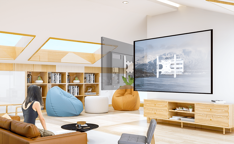 XTRARM Tantal 80 cm Flex 400 TV ophæng hvid - tvophaeng.dk