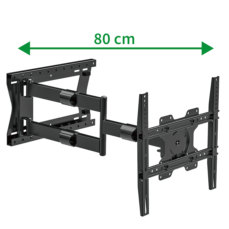 XTRARM Tantal 80 cm Flex 400 TV ophæng sort - tvophaeng.dk