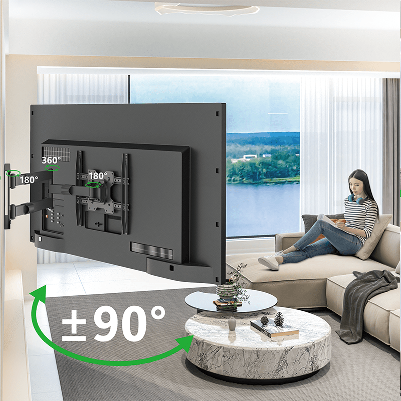 XTRARM Tantal 80 cm Flex 400 TV ophæng sort - tvophaeng.dk