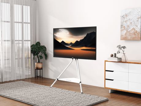 XTRARM Tripod TV stander Ahton hvid - tvophaeng.dk