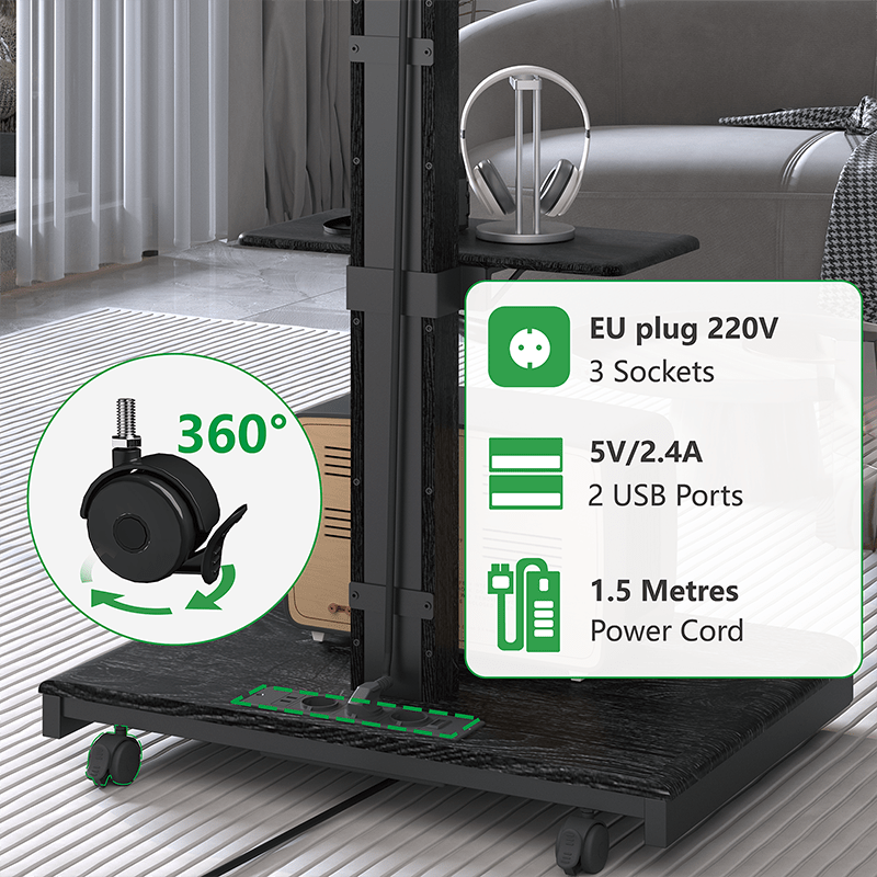 XTRARM TV Stander Elite sort elektrisk justerbar - tvophaeng.dk