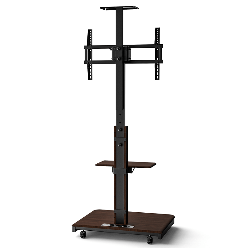 XTRARM TV Stander Elite sort/valnöt elektrisk justerbar - tvophaeng.dk