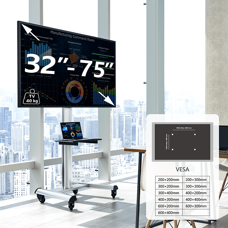 XTRARM TV Stander Proton 500 alu - tvophaeng.dk