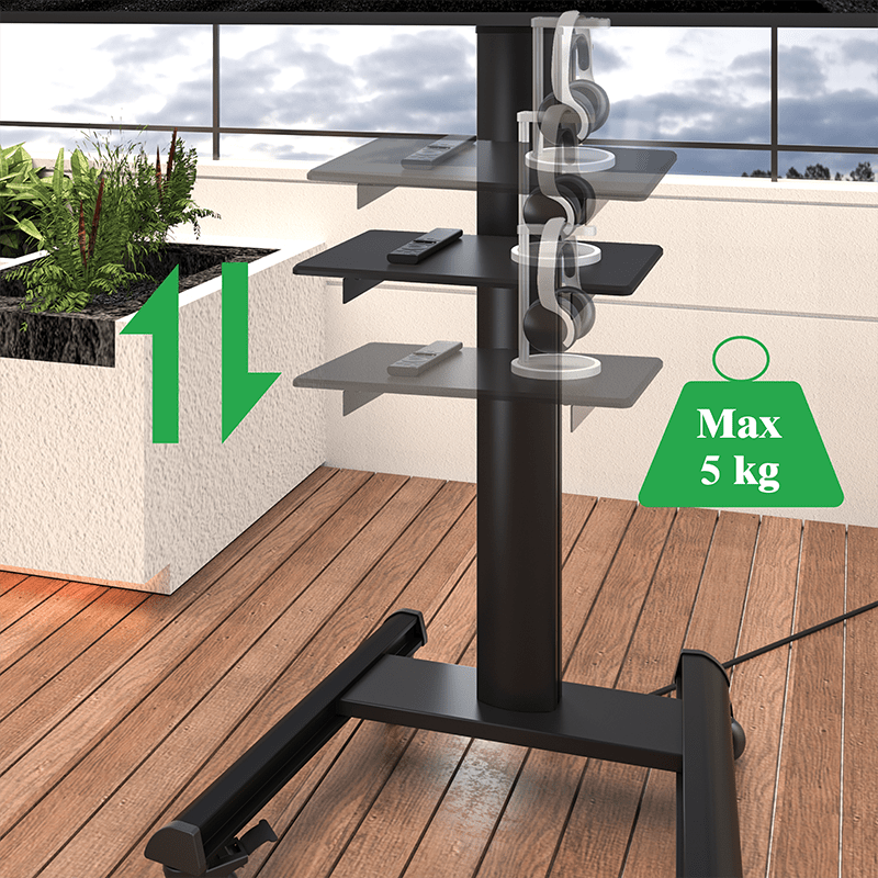 XTRARM TV Stander Proton 500 Sort - tvophaeng.dk