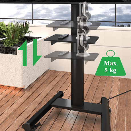 XTRARM TV Stander Proton 500 Sort - tvophaeng.dk