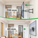 XTRARM Axis XL Sort Drejeligt 70 cm TV vægbeslag